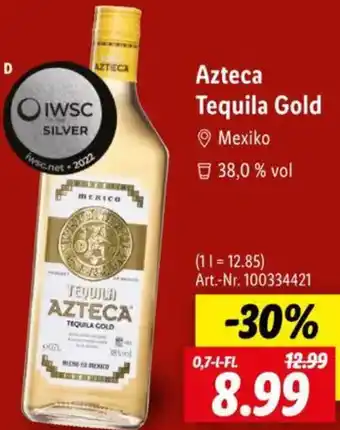 Lidl Azteca Tequila Gold Angebot