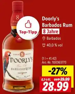 Lidl Doorly's Barbados Rum Angebot