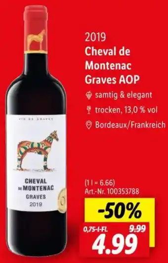 Lidl 2019 Cheval de Montenac Graves AOP Angebot