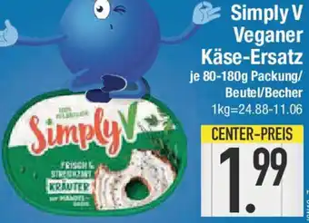 E-Center Simply V Veganer Käse-Ersatz Angebot