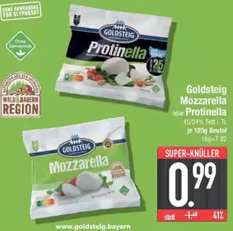 E-Center Goldsteig Mozzarella oder Protinella Angebot