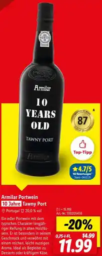 Lidl Armilar Portwein 10 Jahre Tawny Port Angebot