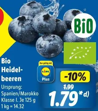 Lidl Bio Heidelbeeren Angebot