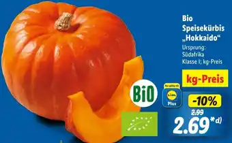 Lidl Bio Speisekürbis ,,Hokkaido" Angebot