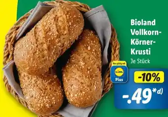 Lidl Bioland Vollkorn Körner Krusti Angebot