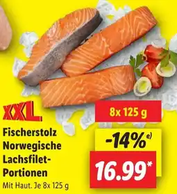 Lidl Fischerstolz Norwegische Lachsfilet Portionen Angebot