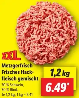 Lidl Metzgerfrisch Frisches Hackfleisch gemischt Angebot