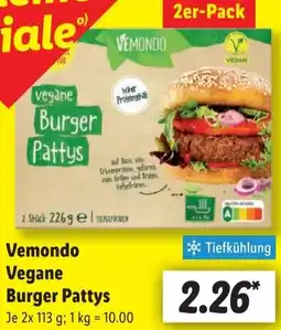 Lidl Vemondo Vegane Burger Pattys Angebot