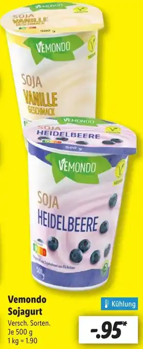 Lidl Vemondo Sojagurt Angebot