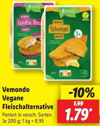 Lidl Vemondo Vegane Fleischalternative Angebot