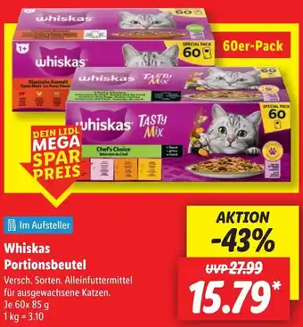 Lidl Whiskas Portionsbeutel Angebot