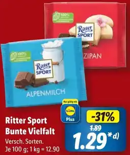 Lidl Ritter Sport Bunte Vielfalt Angebot