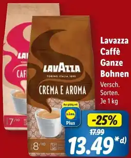 Lidl Lavazza Caffè Ganze Bohnen Angebot