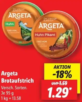 Lidl Argeta Brotaufstrich Angebot