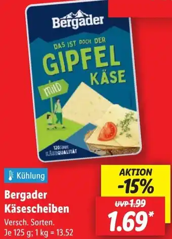 Lidl Bergader Käsescheiben Angebot