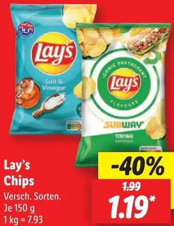 Lidl Lay's Chips Angebot