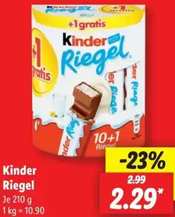 Lidl Kinder Riegel Angebot