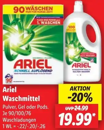 Lidl Ariel Waschmittel Angebot