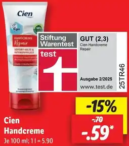 Lidl Cien Handcreme Angebot