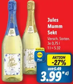 Lidl Jules Mumm Sekt Angebot