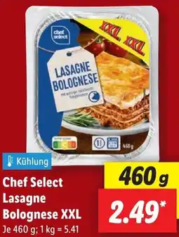 Lidl Chef Select Lasagne Bolognese XXL Angebot