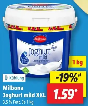 Lidl Milbona Joghurt mild XXL Angebot