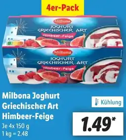 Lidl Milbona Joghurt Griechischer Art Himbeer-Feige Angebot