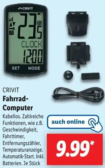 Lidl CRIVIT Fahrrad Computer Angebot