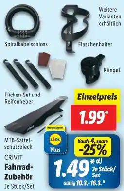 Lidl CRIVIT Fahrrad Zubehör Angebot