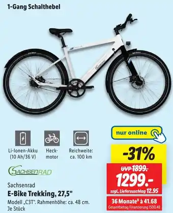 Lidl Sachsenrad E-Bike Trekking, 27,5" Angebot