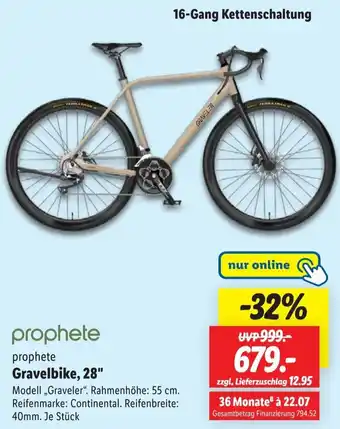 Lidl Prophete Gravelbike, 28" Angebot