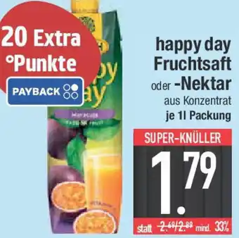 E-Center happy day Fruchtsaft oder -Nektar Angebot