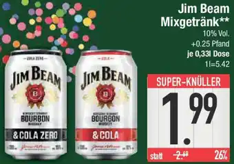 E-Center Jim Beam Mixgetränk Angebot