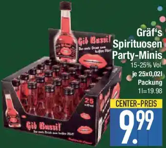 E-Center Gräf's Spirituosen Party-Minis Angebot