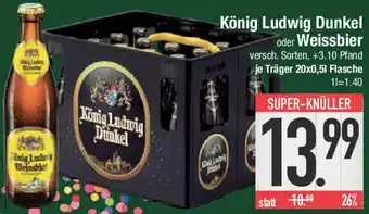 E-Center König Ludwig Dunkel oder Weissbier Angebot