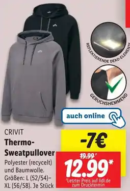 Lidl CRIVIT Thermo Sweatpullover Angebot