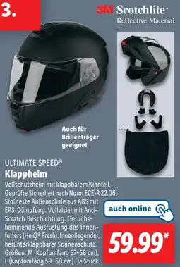 Lidl ULTIMATE SPEED Klapphelm Angebot