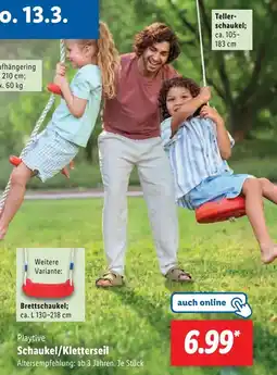 Lidl Playtive Schaukel/Kletterseil Angebot