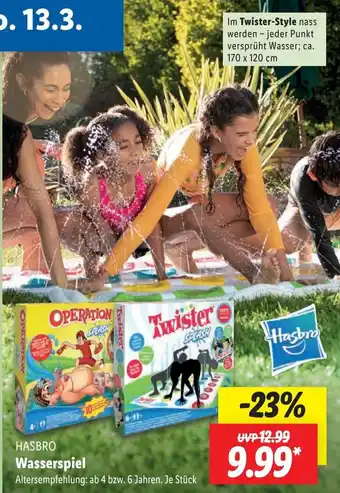 Lidl HASBRO Wasserspiel Angebot