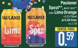 E-Center Paulaner Spezi oder Limo Orange Angebot