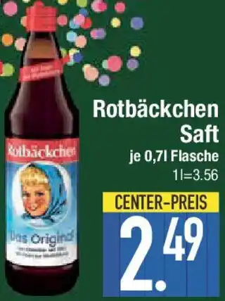 E-Center Rotbäckchen Saft Angebot