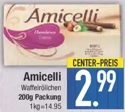 E-Center Amicelli Waffelröllchen Angebot