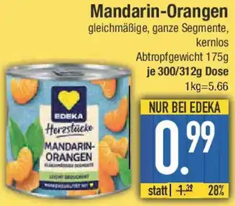 E-Center EDEKA Herzstücke Mandarin-Orangen Angebot