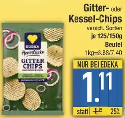 E-Center EDEKA Herzstücke Gitter- oder Kessel-Chips Angebot