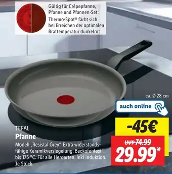 Lidl TEFAL Pfanne Angebot