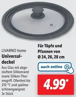 Lidl LIVARNO home Universaldeckel Angebot