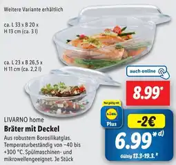 Lidl LIVARNO home Bräter mit Deckel Angebot