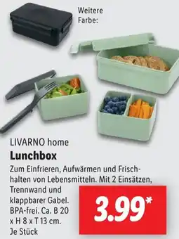 Lidl LIVARNO home Lunchbox Angebot