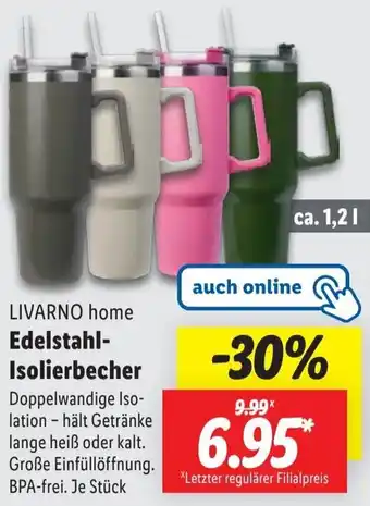 Lidl LIVARNO home Edelstahl Isolierbecher Angebot