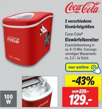 Lidl Coca-Cola Eiswürfelbereiter Angebot